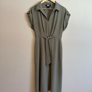 DKNY Sage Green Midi Dress